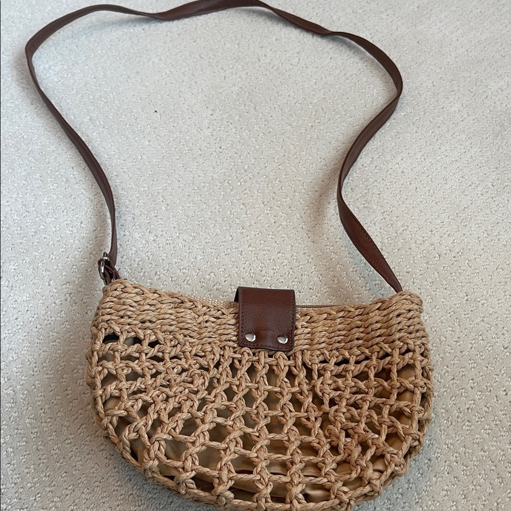 Straw shoulder purse - Picture 2 of 8